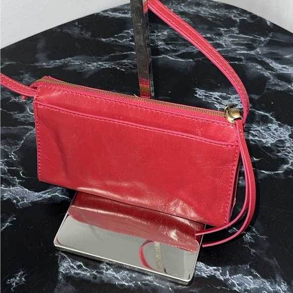 НОВО Jewel Leather Crossbody Bag Cranberry Red Small Bag Purse AUTHENTIC - Picture 3 of 9
